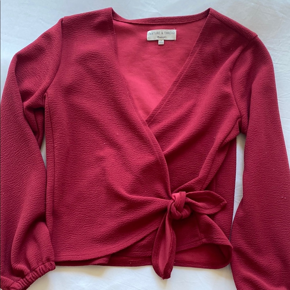 Madewell Women's Blouse in Deep Red